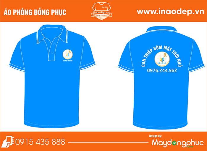 In áo phông Trung tâm can thiệp sớm Mặt trời nhỏ | In ao phong dong phuc