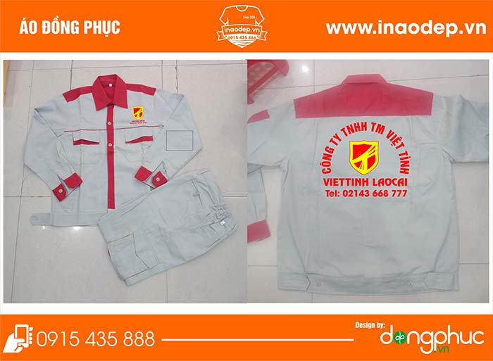 In đồng phục bảo hộ Công ty TNHH thương mại Việt Tình | In dong phuc bao ho