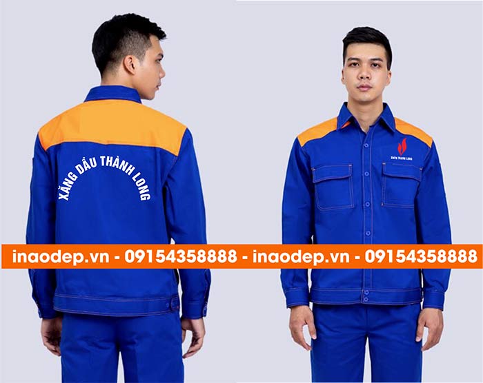 In đồng phục bảo hộ Xăng dầu Thành Long | In dong phuc bao ho