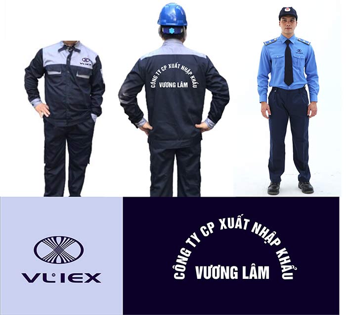 In đồng phục công ty CP xuất nhập khẩu Vương Lâm | In dong phuc bao ho