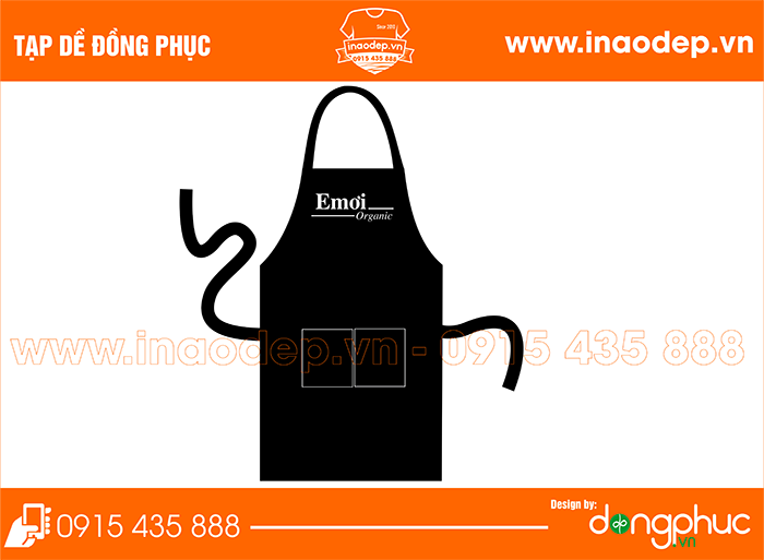 In tập dề cửa hàng Emơi Organic | In tap de
