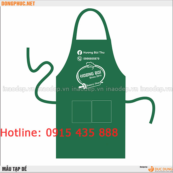 In tạp dề Huong Bui Bakery Shop | In tap de