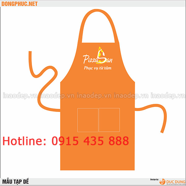 In tạp dề PizzaSan | In tap de