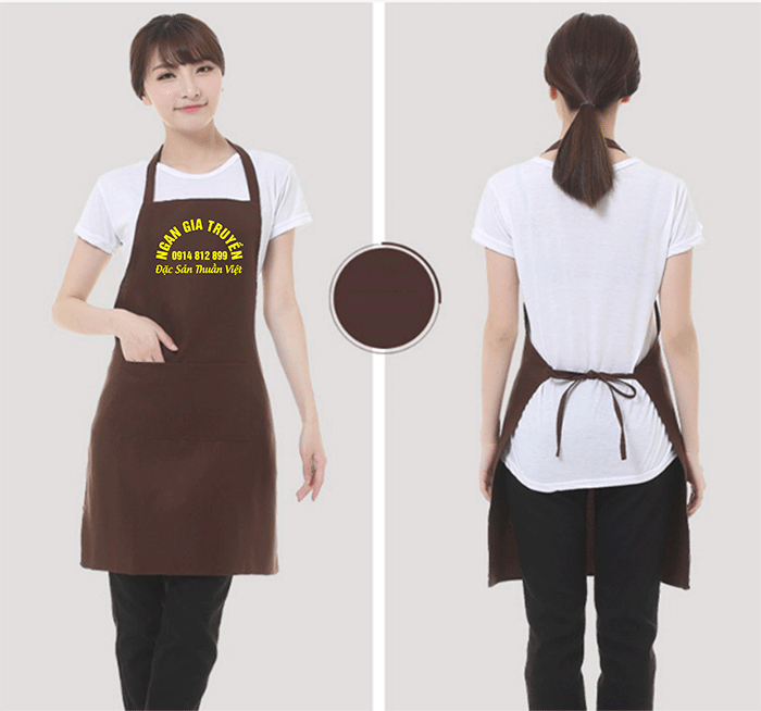 In tạp dề Quán Ngan gia truyền | In tap de