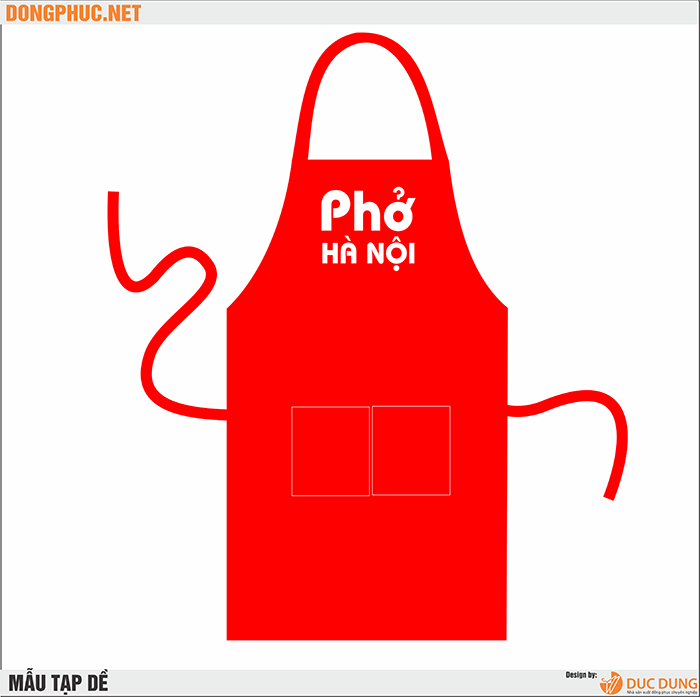 In tạp dề quán phở Hà Nội | In tap de