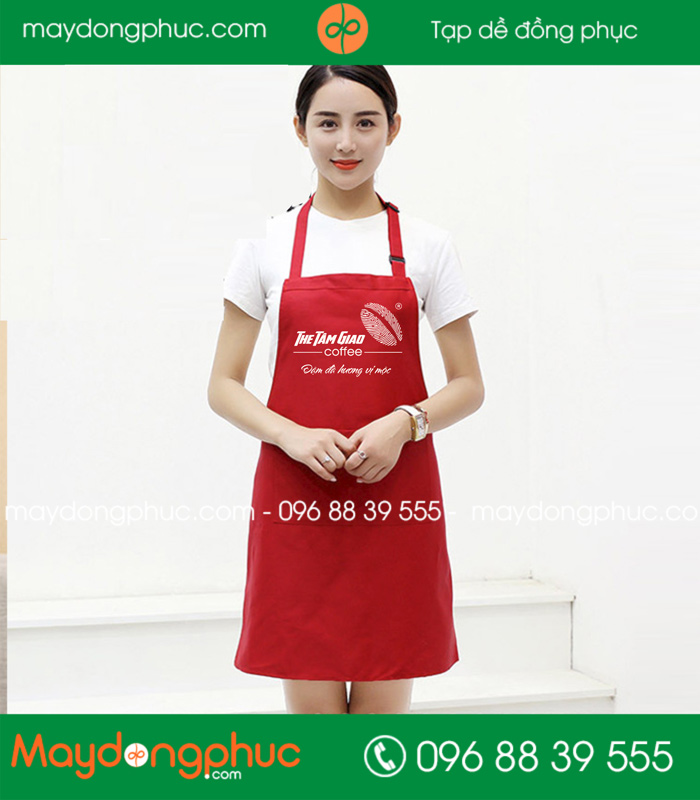 In tạp dề quán The Tam Giao Coffe | In tap de dong phuc