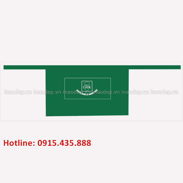 In tạp dề Green Cook | In tap de