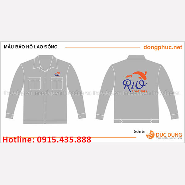 Áo bảo hộ lao động công ty RIO | Ao bao ho lao dong