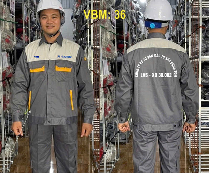 In đồng phục bảo hộ Công ty CP tư vấn đầu tư xây dựng TCM | In dong phuc bao ho