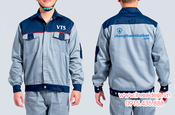 In đồng phục bảo hộ Công ty Chongthamnhatban VTS | In dong phuc bao ho