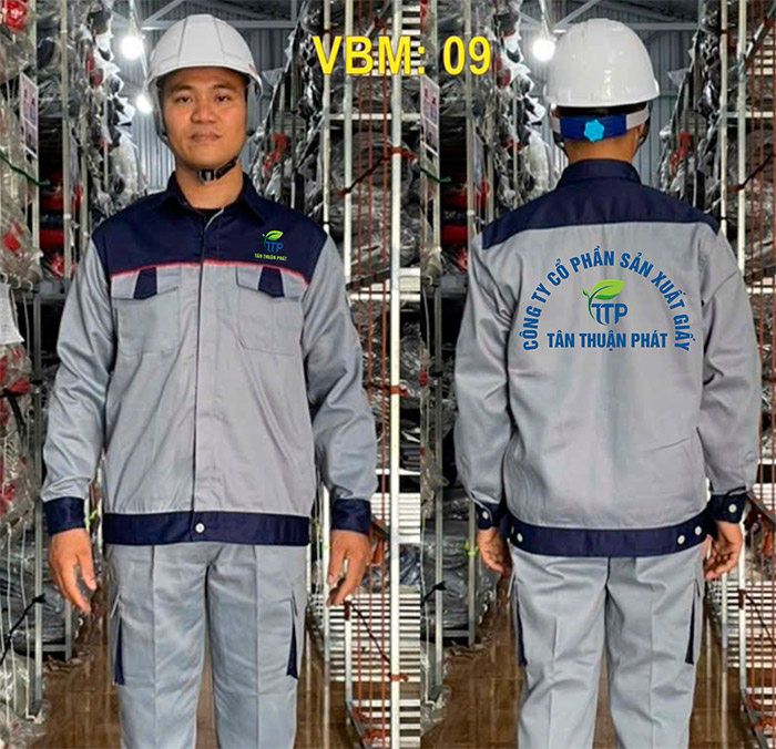 In đồng phục bảo hộ Công ty Cổ phần sản xuất Giấy Tân Thuận Phát | In dong phuc bao ho