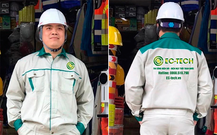 In đồng phục bảo hộ Công ty EC-TECH | In dong phuc bao ho