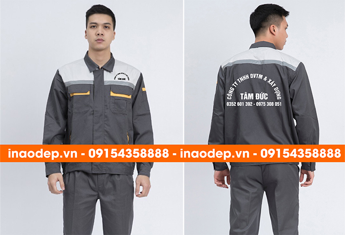 In đồng phục bảo hộ Công ty TNHH DVTM & Xây dựng Tâm Đức | In dong phuc bao ho