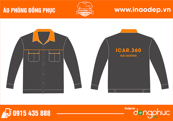 In áo bảo hộ ICAR.360 Hải Dương | In dong phuc bao ho