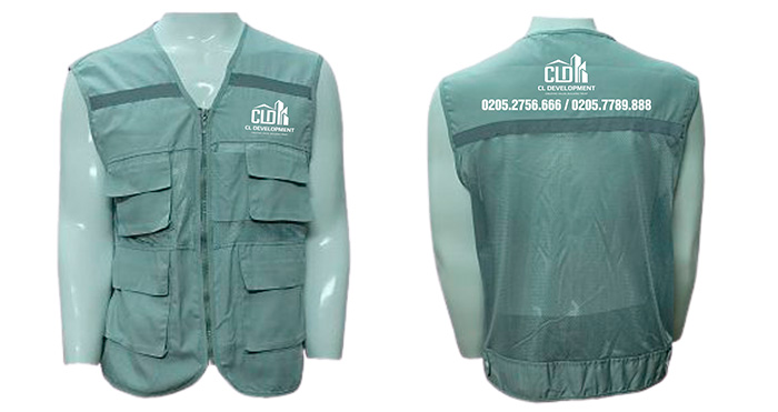 In áo gile Công ty CL Development | In ao gile dong phuc