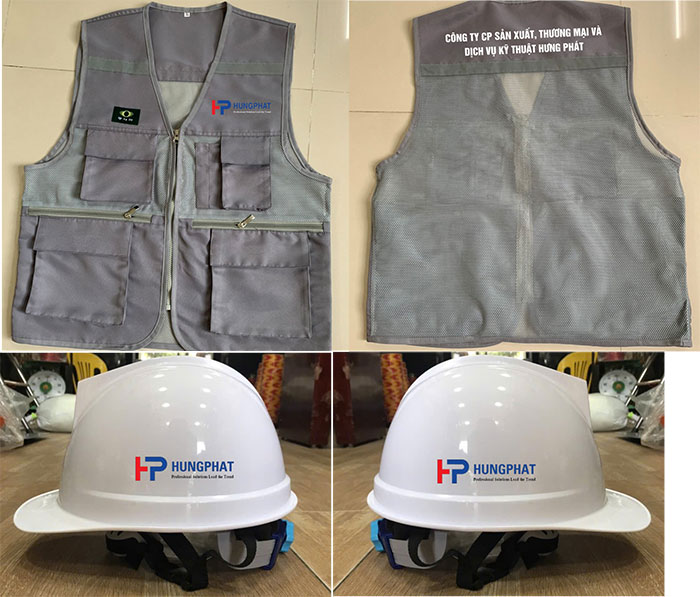 In áo gile Công ty CP Sản xuất, thương mại và dịch vụ kỹ thuật Hưng Phát | In ao gile dong phuc