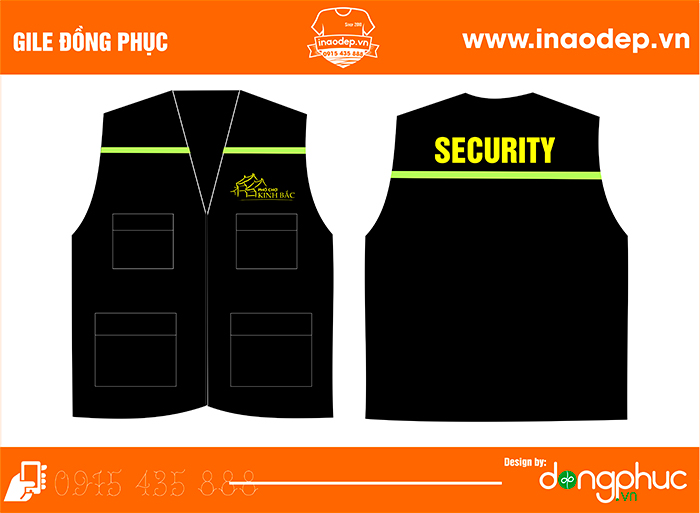 In áo gile Phố chợ Kinh Bắc - Security | In ao gile dong phuc