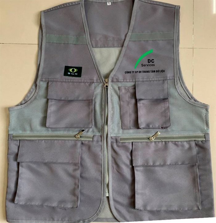 In áo gile Công ty CP DV Trung tâm dữ liệu DC Services | In ao gile dong phuc