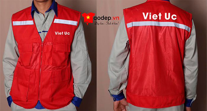 In áo gile Công ty Việt Úc | In ao gile dong phuc
