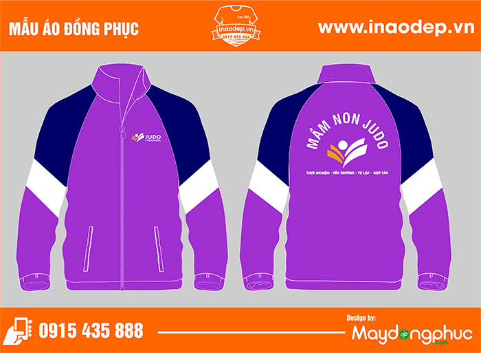 In áo khoác đồng phục Trường mầm non Judo Preschool | In ao khoac dong phuc