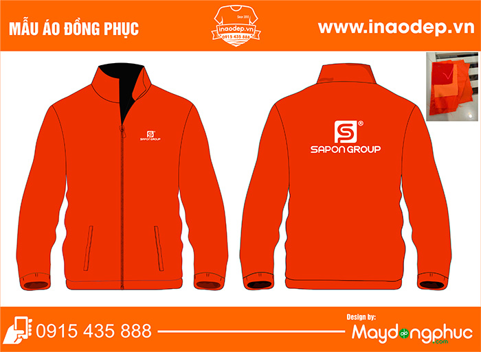 In áo khoác đồng phục Sapon Group | In ao khoac dong phuc