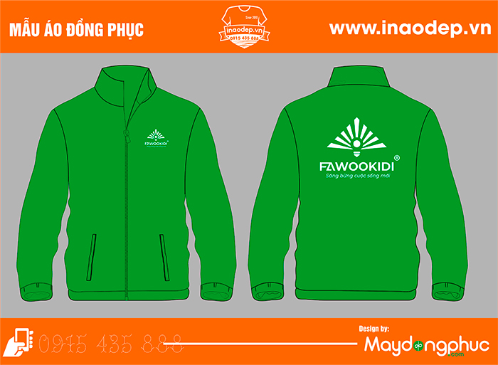 In áo khoác Công ty Fawookidi | In ao gio dong phuc