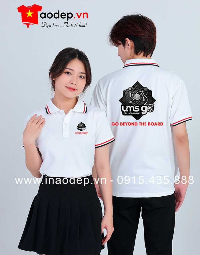 In áo phông Câu lạc bộ Cờ vây UMS Go beyond the board | In ao phong dong phuc
