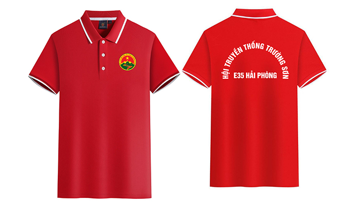 In áo phông Hội truyền thống Trường Sơn E35 Hải Phòng | In ao phong dong phuc