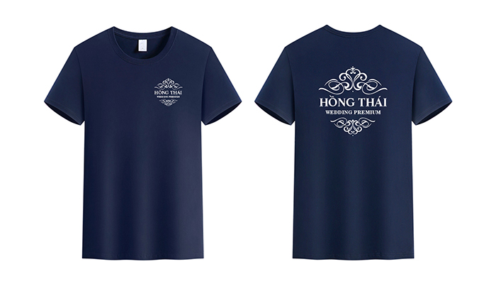 In áo phông Trung tâm Hồng Thái Wedding Premium | In ao phong dong phuc