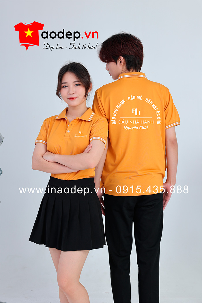 In áo phông đồng phục Dầu Nhà Hạnh | In ao phong dong phuc