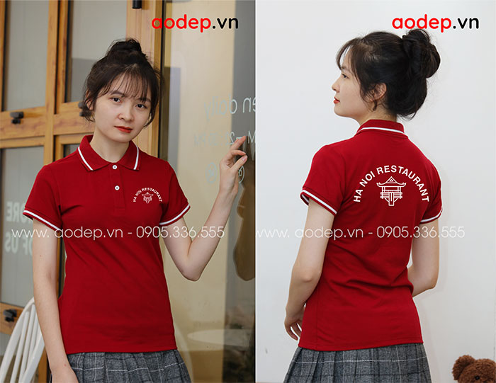 In áo phông đồng phục Ha Noi Restaurant | In ao phong dong phuc