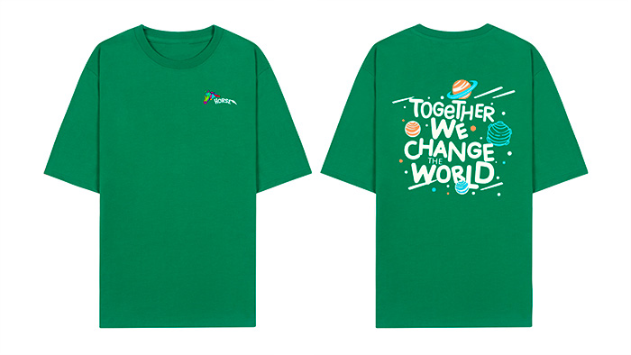 In áo phông đồng phục Horse - Together We change the World | In ao phong dong phuc