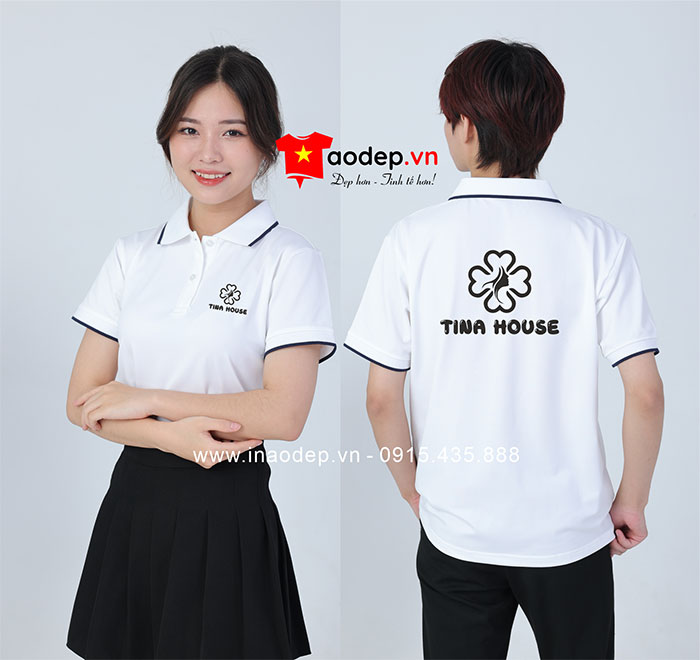 In áo phông đồng phục Tina House | In ao phong dong phuc