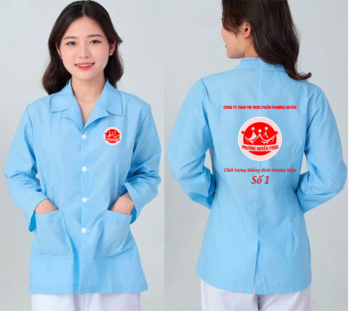 In đồng phục công nhân Công ty TNHH TM Thực phẩm Phương Huyền | In dong phuc