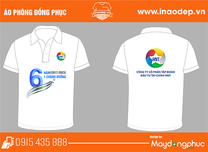 In áo phông Công ty Cổ phần Tập đoàn Đầu tư tài chính HNT | In ao phong dong phuc