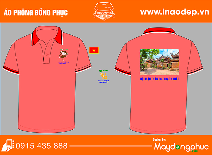 In áo phông Hội mậu thân 68 - Thạch Thất | In ao phong dong phuc