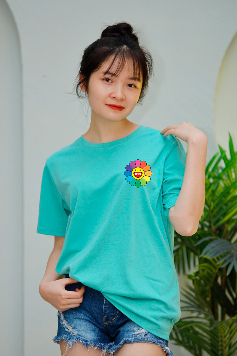 In áo phông màu xanh ngọc bích | In ao phong dong phuc