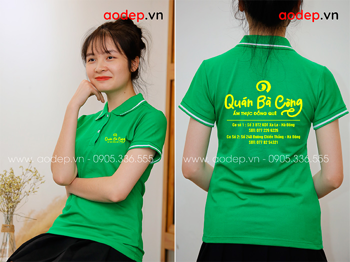 In áo phông Quán Bà Còng | In ao phong dong phuc