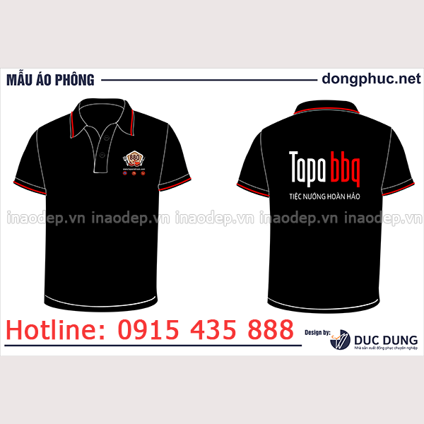 In áo nhà hàng TopBBQ | In ao nha hang