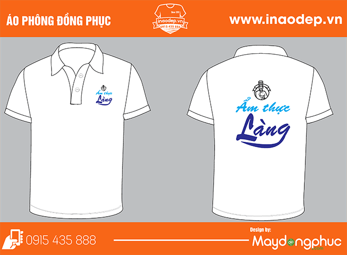 In áo phông Quán Ẩm thực Làng | In ao phong dong phuc