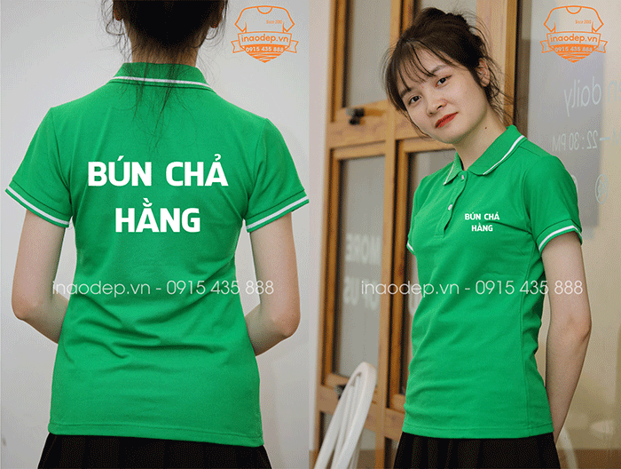 In áo phông Quán Bún Chả Hằng | In ao phong dong phuc
