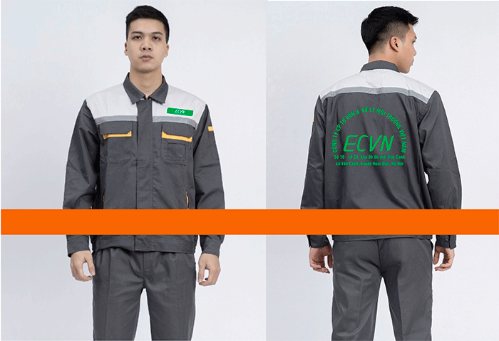 In đồng phục bảo hộ Công ty CP tư vấn & xử lý môi trường Việt Nam ECVN | In dong phuc bao ho