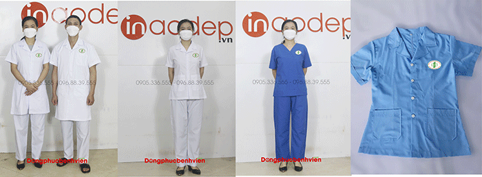 In đồng phục Bệnh viện đa khoa Lâm Hoa Hưng Hà | In dong phuc benh vien