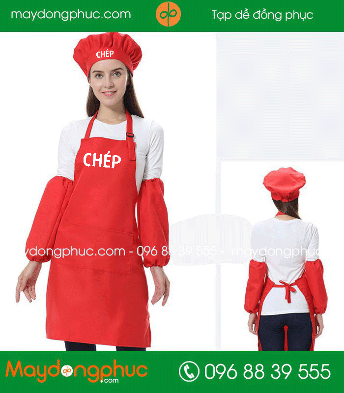 In tạp dề đồng phục Quán CHÉP | In tap de dong phuc
