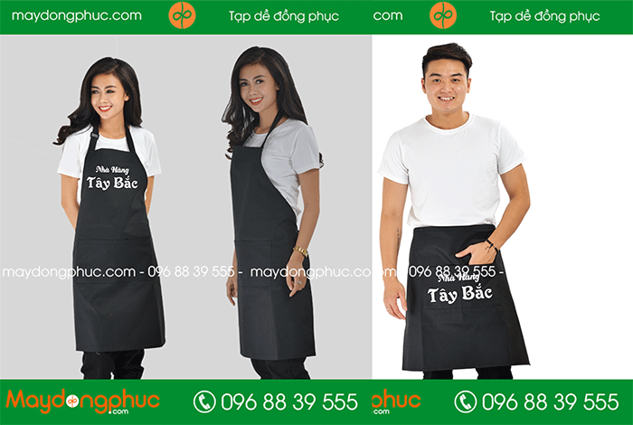 In tạp dề Nhà hàng Tây Bắc | In tap de dong phuc