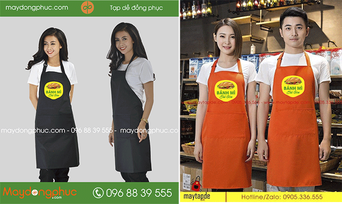 In tạp dề Quán Bánh mỳ Sài Gòn | In tap de dong phuc
