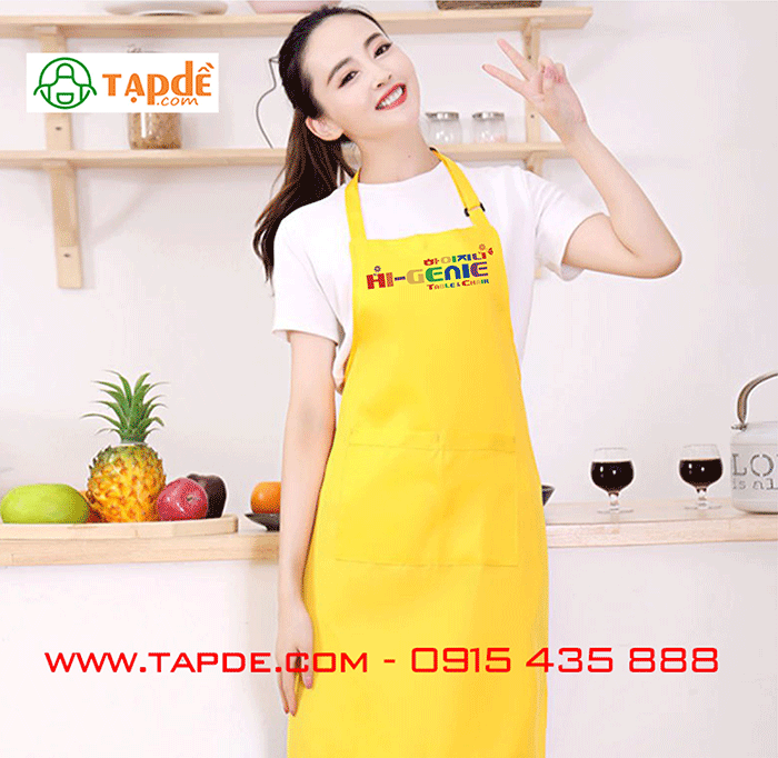 In tạp dề Quán Hi-Genie | In tap de dong phuc