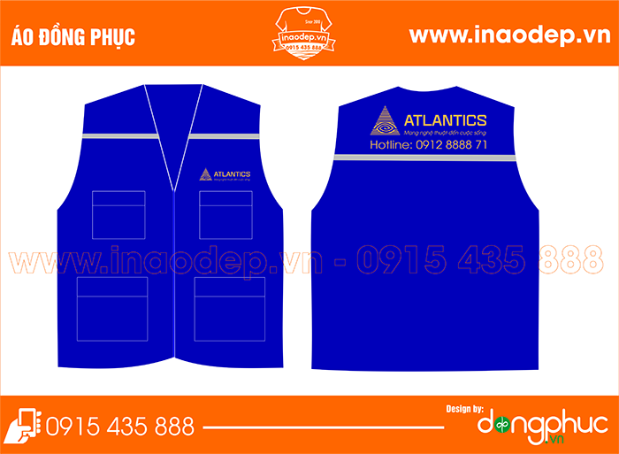 In áo bảo hộ công ty Atlantics | In ao cong ty