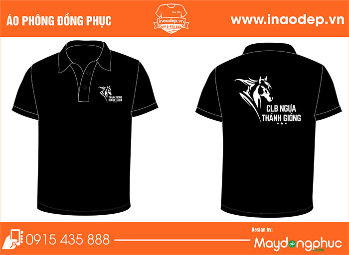 In áo câu lạc bộ ngựa Thánh Gióng | In ao phong dong phuc