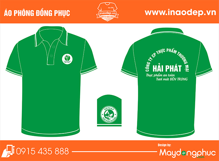 In áo công ty CP thực phẩm thương mại Hải Phát | In ao phong dong phuc